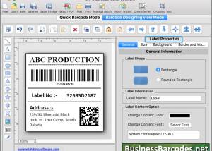 software - Mac Standard Editing Barcode Maker 15.31 screenshot