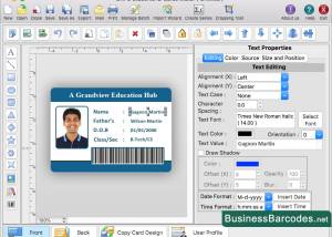 Mac Student ID Card Designer screenshot