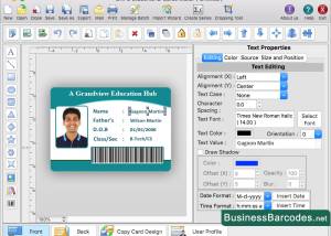 Mac Student ID Card Maker Application screenshot