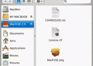 software - MacFUSE 4.8.0 screenshot