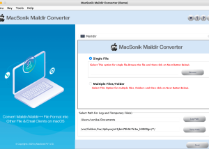 software - MacSonik Maildir Converter 21.9 screenshot