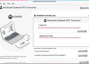 software - MacSonik Outlook PST Converter 23.03 screenshot