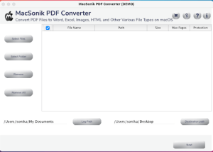 MacSonik PDF Converter screenshot