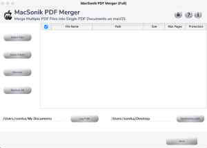 software - MacSonik PDF Merge Tool 22.10 screenshot