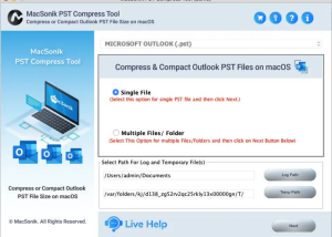 software - MacSonik PST Compress Tool 22.9 screenshot