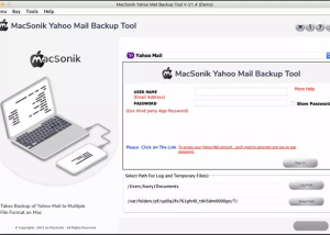 MacSonik Yahoo Mail Backup Tool screenshot