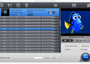 software - MacX DVD Ripper Mac Free Edition 4.2.7 screenshot