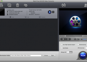 MacX Free AVCHD Video Converter screenshot