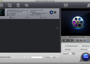 MacX Free AVI Video Converter screenshot
