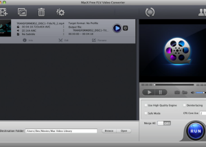 software - MacX Free FLV Video Converter 4.2.1 screenshot