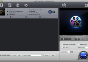 MacX Free iMovie Video Converter screenshot