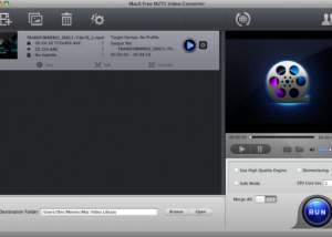 MacX Free M2TS Video Converter screenshot