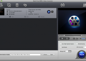 MacX Free MPEG Video Converter screenshot