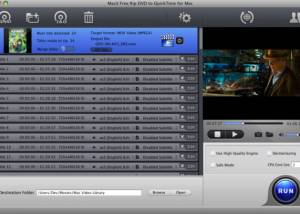 MacX Free Rip DVD to QuickTime for Mac screenshot