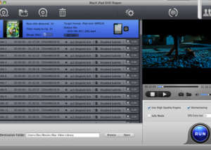 MacX iPad DVD Ripper screenshot