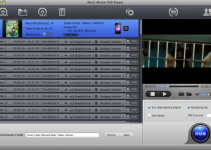MacX iPhone DVD Ripper screenshot