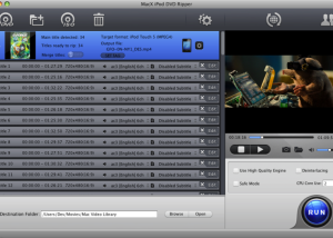 MacX iPod DVD Ripper screenshot