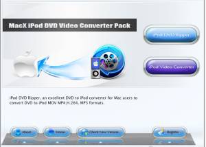 MacX iPod DVD Video Converter Pack screenshot