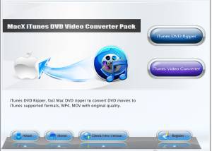 MacX iTunes DVD Video Converter Pack screenshot