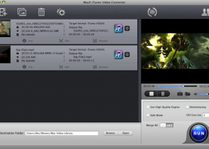 MacX iTunes Video Converter screenshot