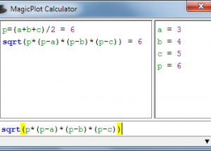 MagicPlot Calculator for Mac OS X screenshot