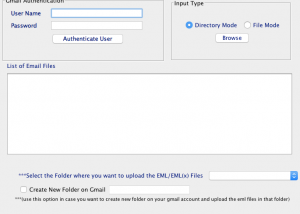 MailVita EML to Gmail Importer for Mac screenshot