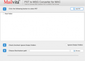 MailVita PST to MSG Converter for Mac screenshot