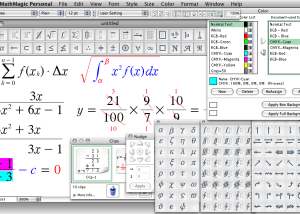 MathMagic Personal Edition for Mac OS X screenshot