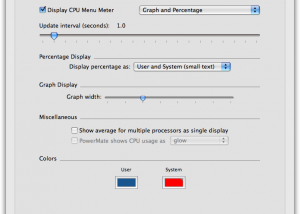 Full MenuMeters for Mac OS X screenshot