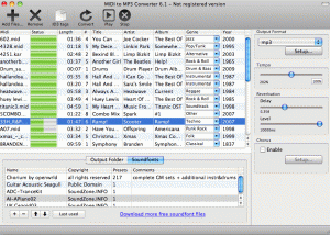 MIDI to MP3 Converter for Mac screenshot