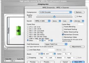 MPEG Streamclip for Mac OS X screenshot