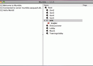 software - Mumble for Mac 1.3.1 screenshot