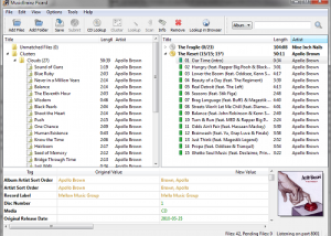 MusicBrainz Picard for Mac OS X screenshot