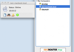 NeoRouter Free for Mac OS X screenshot