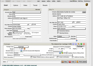 software - NRGship for UPS - Mac Edition 1.2 screenshot