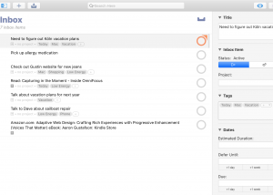 software - OmniFocus for Mac OS X 3.6.3 screenshot