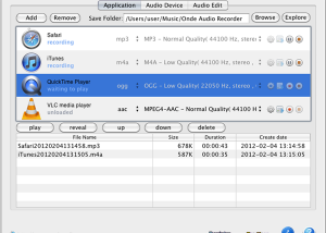 Ondesoft Audio Recorder for Mac screenshot