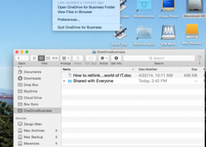 OneDrive for Mac screenshot