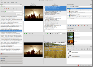 Full OpenLP for Mac OS X screenshot