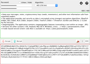 Paranoia Text Encryption for Mac screenshot