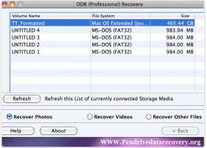 Pen Drive Data Recovery Mac screenshot