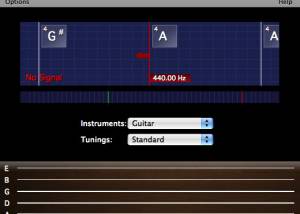 software - PitchPerfect Free Guitar Tuner for Mac 2.15 screenshot