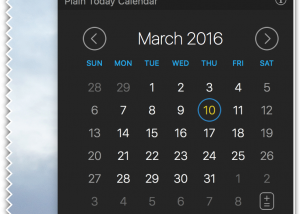 software - Plain Today Calendar 1.0 screenshot