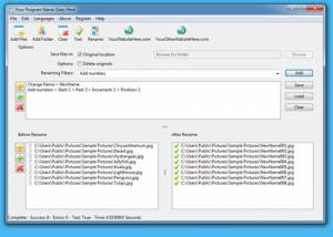 software - Private Label File Renamer for Mac 2.1 screenshot