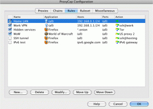 software - ProxyCap for Mac 2.28 screenshot