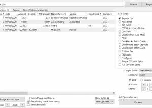 QBO2CSV for Mac screenshot