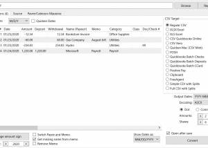 software - QIF2CSV for Mac 4.0.72 screenshot