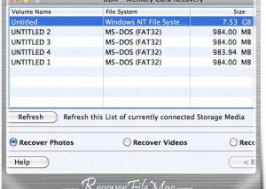 software - Recover File Memory Card Mac 5.3.1.2 screenshot