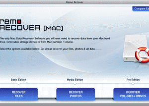 Remo Recover (Mac) screenshot