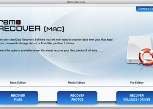 software - Remo Recover Media Edition Mac 3.0.1 screenshot